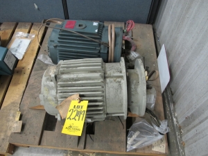 LOT (2) MOTORS, VALVE ACTUATOR TYPE, 19.2 HORSEPOWER, 230/460VAC 3 PHASE 60HZ ELEC RATING, 150 FT/LB START TORQUE, 3365 RPM, 256TY FRAME, 30 FT/LB RUN TORQUE, 51.4-25.7 AMPS, B INSULATION CLASS. SERVICE FACTOR 1.0, 1.075" DIA SHAFT WITH SLOT KEY, 390-195A NEMA LOCKED ROTOR CODE "K", PART # SB-3-150-3600 (W-44) LOADING & HANDLING FEE $15-
